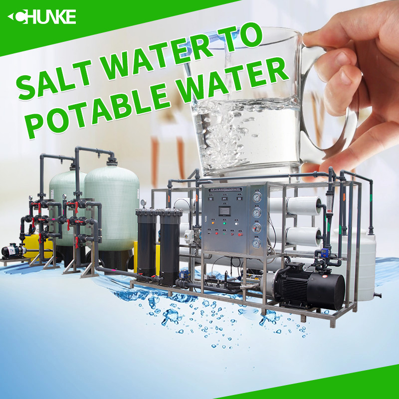 How long does it take to go from salt water to potable water?