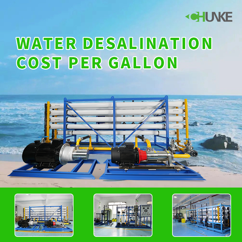 Deniz suyunun tuzdan arındırılmasının galon başına maliyeti ne kadardır?