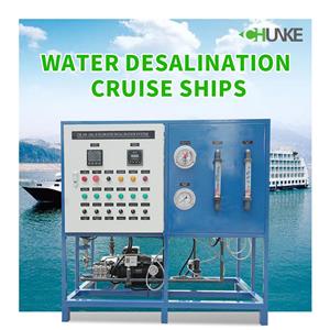 Gumagamit ba ng seawater desalination ang mga cruise ship?