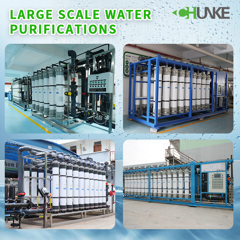 ¿Qué es la purificación de agua a gran escala?