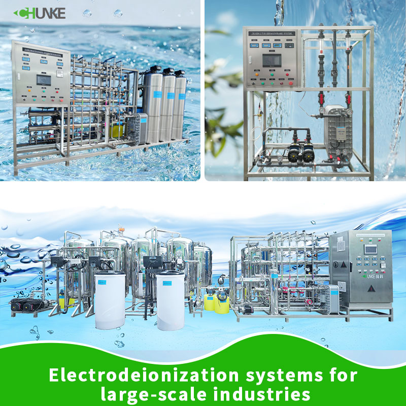 What are the applications of electrodeionization systems?