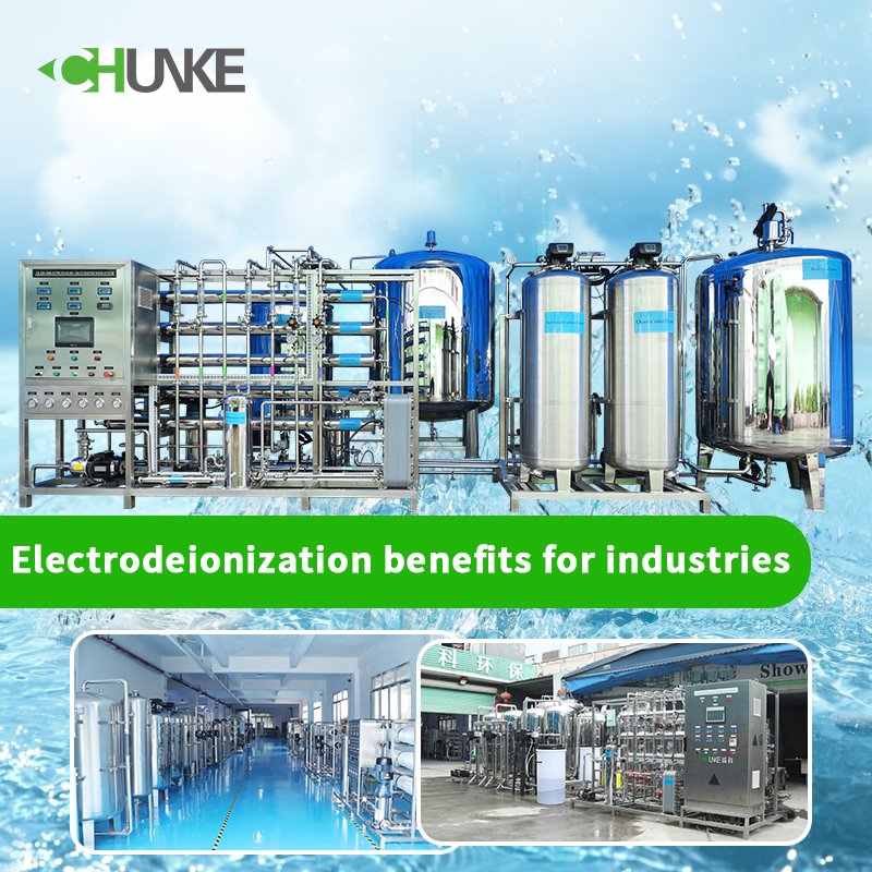 ¿Cuáles son los beneficios de la electrodosionización para la industria?