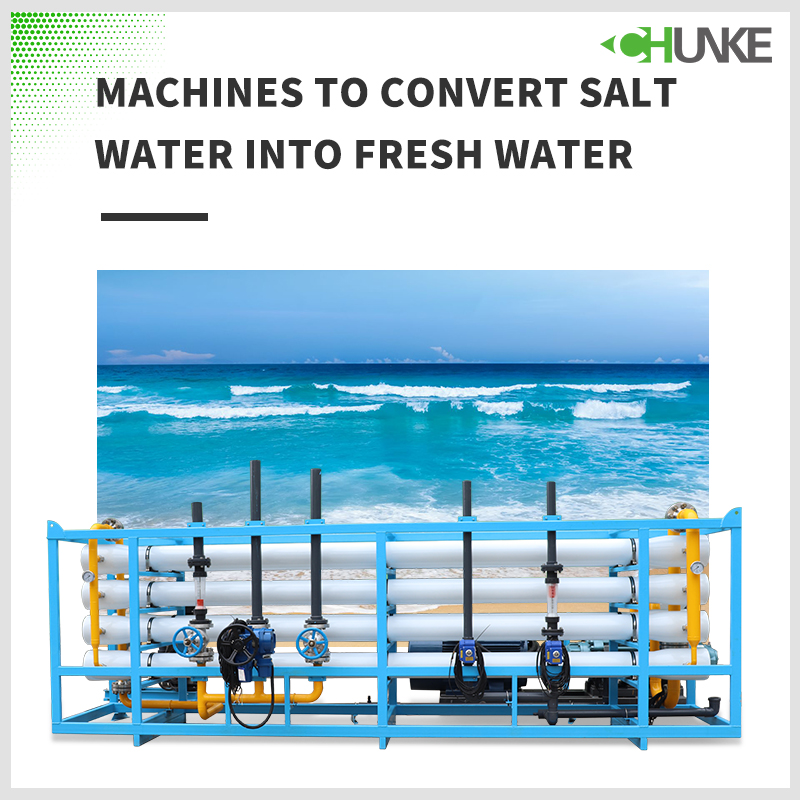 Is there a machine that can turn salt water into fresh water?