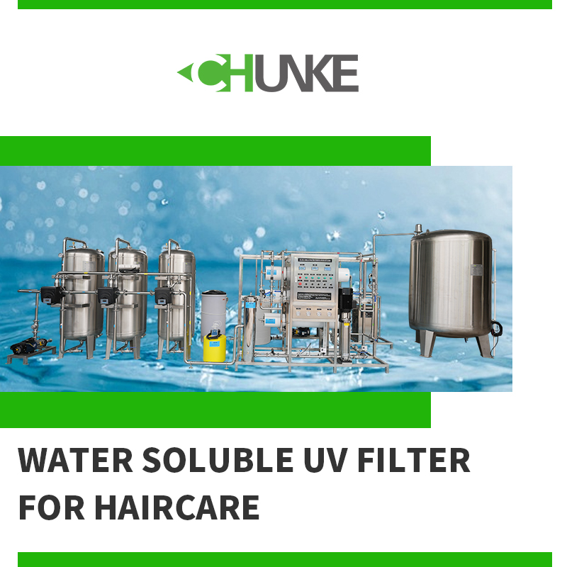 What are the benefits of water-soluble UV filters for hair?