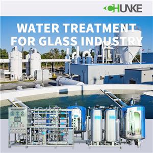 Anong kagamitan sa paggamot ng tubig ang mayroon ang industriya ng salamin?