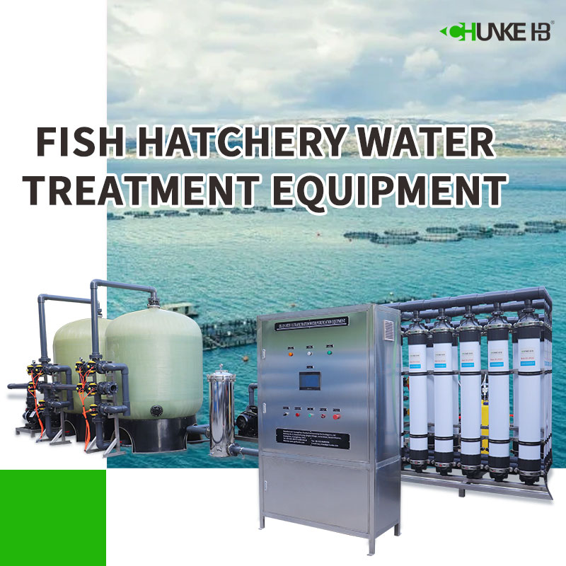 What is the water treatment equipment in a hatchery?