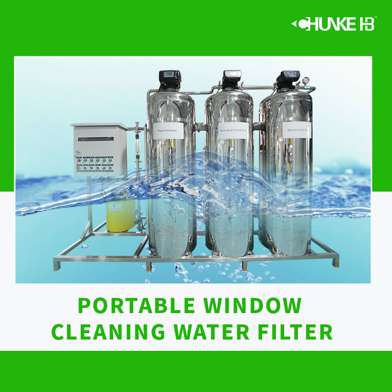 ¿Existen filtros de agua portátiles para limpiar ventanas?