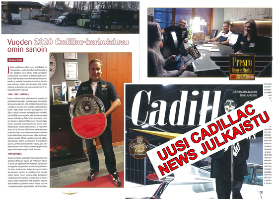 the Cadillac club chose Mr. Markku as the person of the year 2020.
