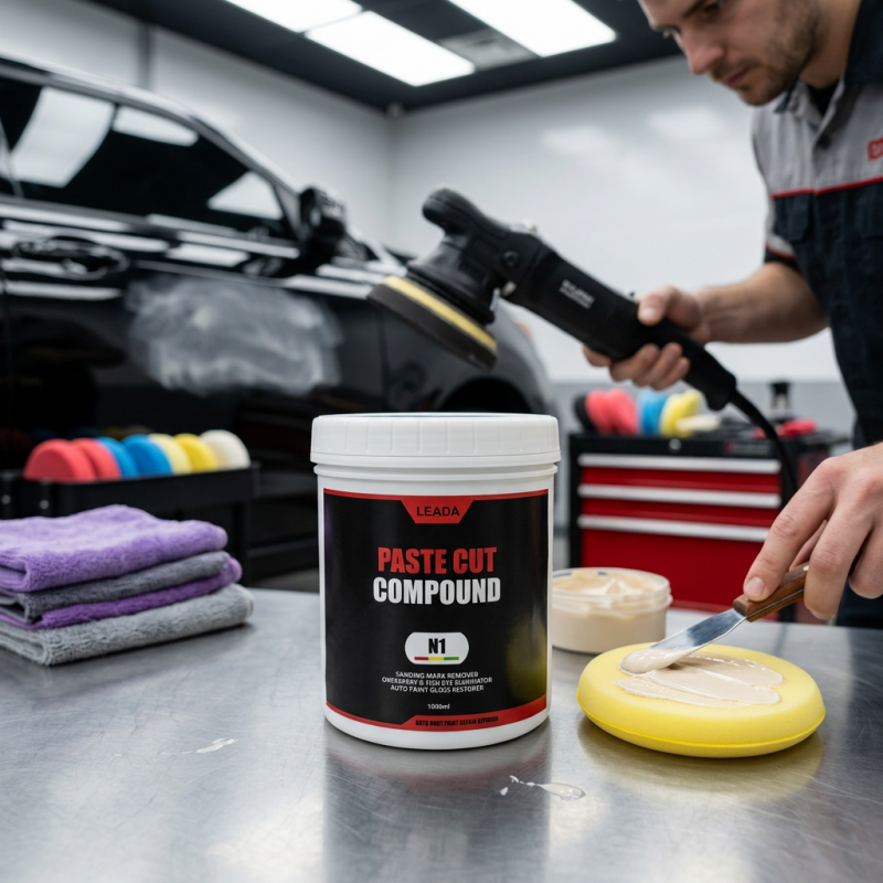 LEADA N1 Paste Cut Compound | Super Cut Polishing Paste for Car Paint & Fiberglass, Remove P1500 Scratches
