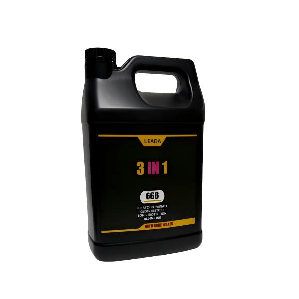LEADA 666 3 IN 1 Wax, Decontamination Scratch Removal Maintenance Wax, High Gloss Car Paint Polishing Wax