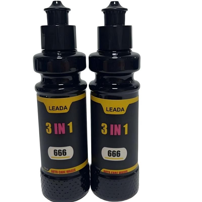 LEADA 666 3 IN 1 Wax, Decontamination Scratch Removal Maintenance Wax, High Gloss Car Paint Polishing Wax