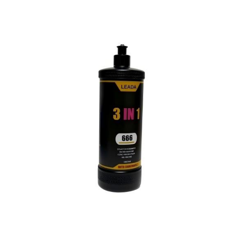 LEADA 666 3 IN 1 Wax, Decontamination Scratch Removal Maintenance Wax, High Gloss Car Paint Polishing Wax