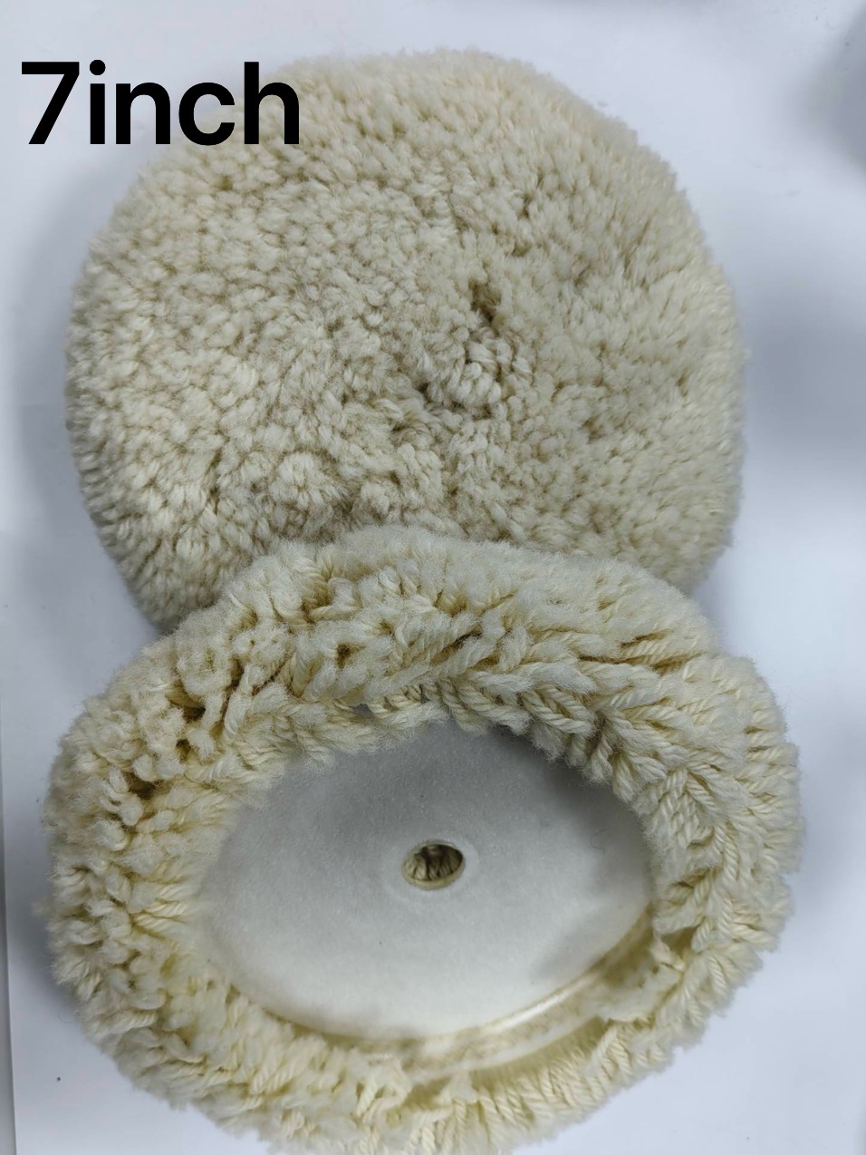 Wholesale Wool Polishing Pad Custom Logo Double Side Wool Buffing Disc OEM ODM