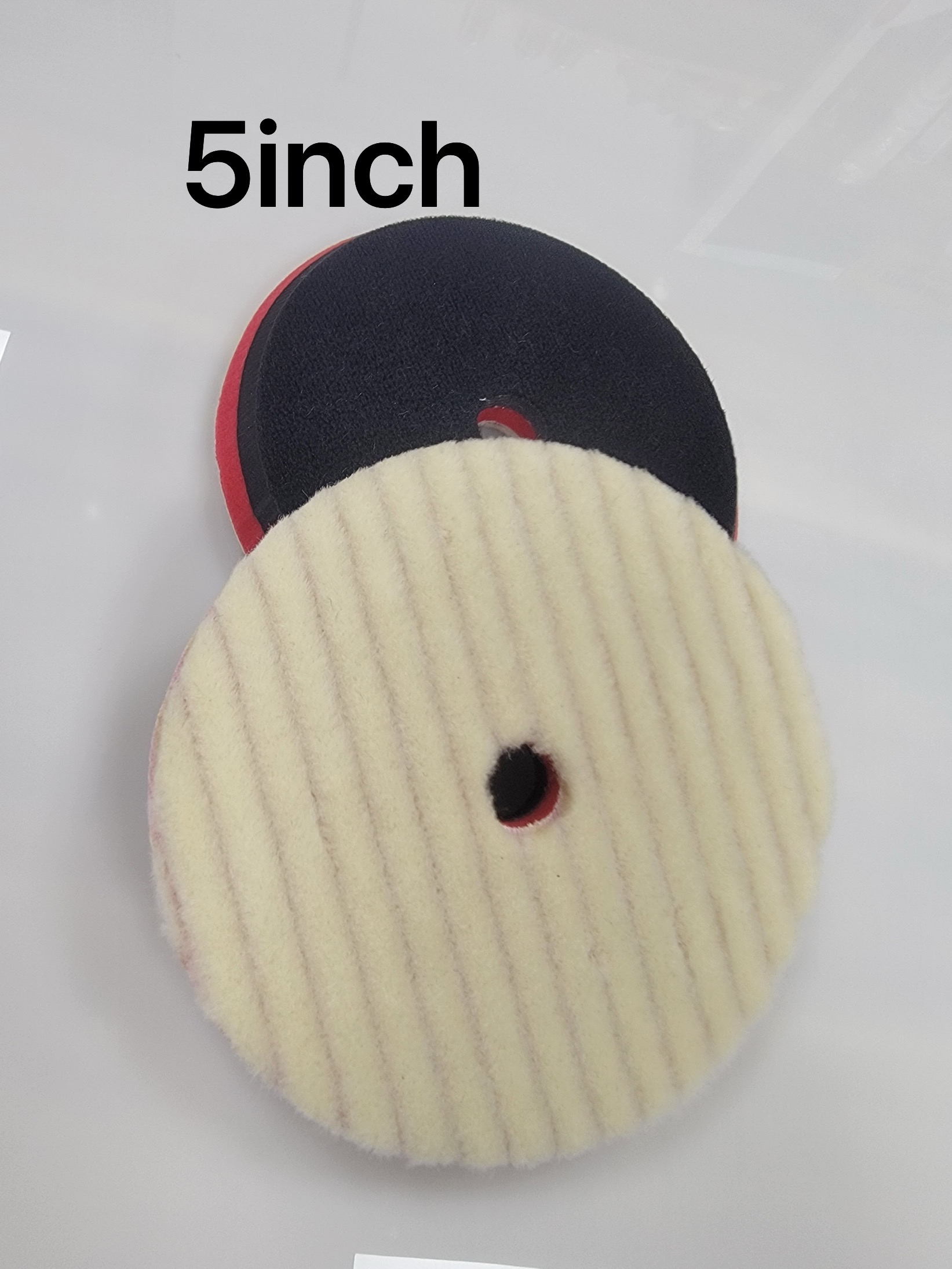 Wholesale Wool Polishing Pad Custom Logo Double Side Wool Buffing Disc OEM ODM