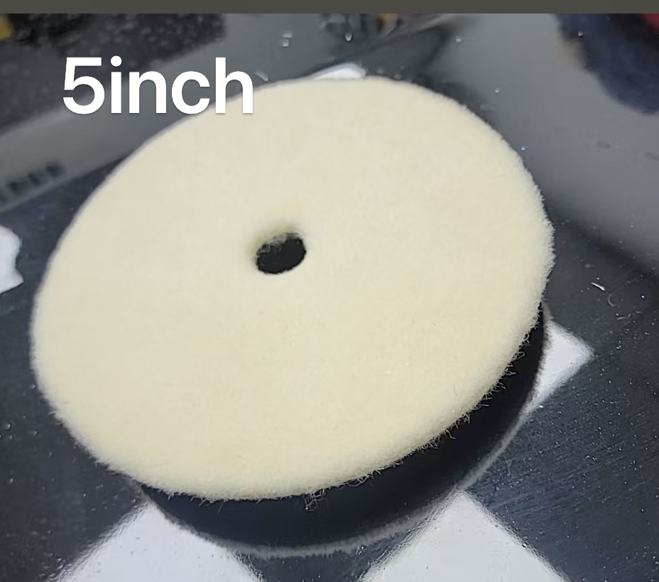 Wholesale Wool Polishing Pad Custom Logo Double Side Wool Buffing Disc OEM ODM