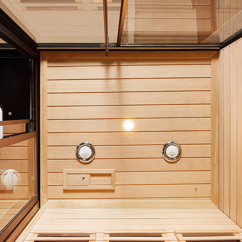 Hotel Multi-function Hemlock Infrared Ozonation Steam Sauna Room