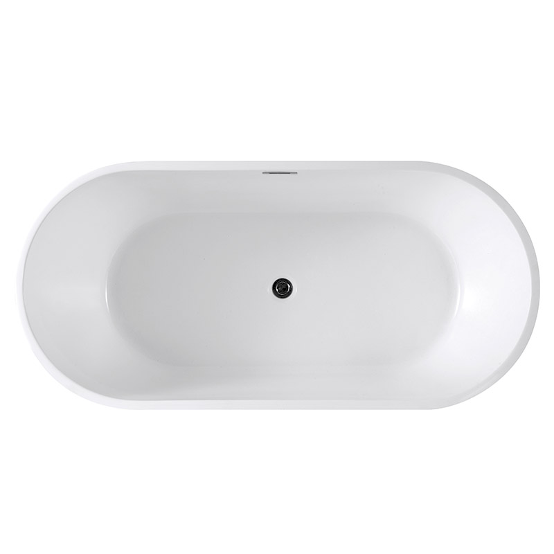Simple Zero Edge Different Size Options Freestanding Bathtub