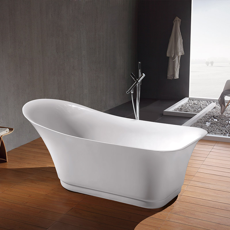 Modern Elegant Acrylic Freestanding Bathtub
