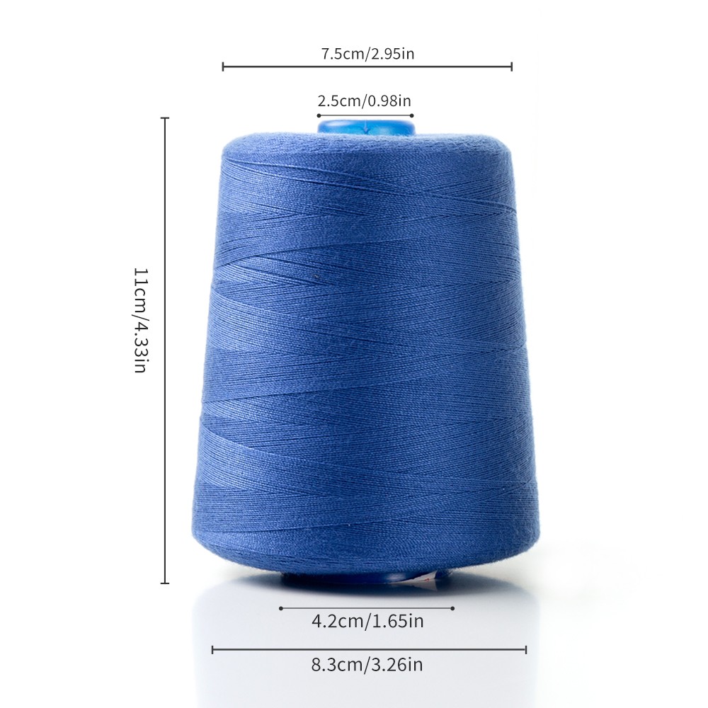 Sparkle 8000 Yards Customized Color 100 Spun Polyester Sewing Thread