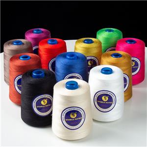 Sparkle 8000 Yards kundengebundene Farbe 100 gesponnenes Polyester-Nähgarn