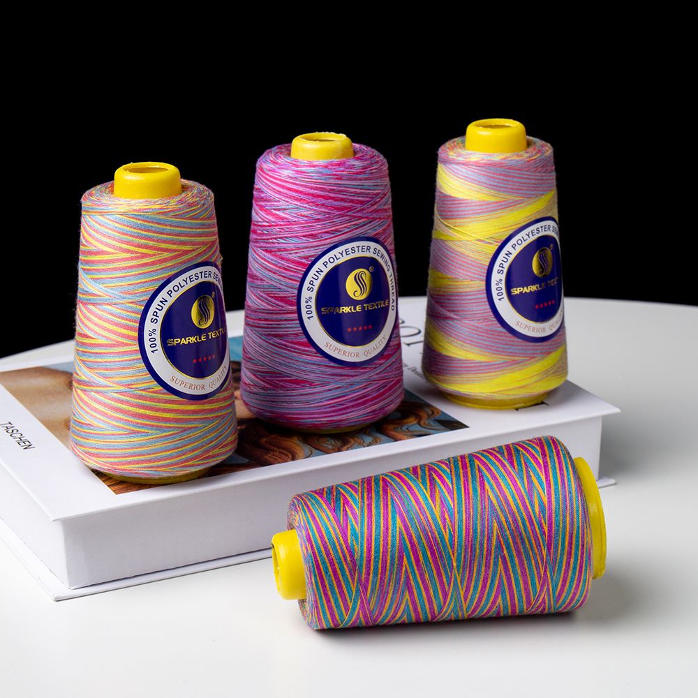 Multi Color 40s/2 Rainbow Sewing Machine Thread