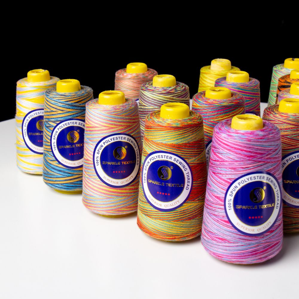 Fil coton multicolore 50wt Tutti 16 1000m - Pénélope machines à coudre