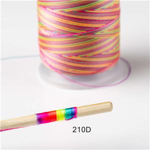 Hilo de nylon fuerte de la alta tenacidad del color 210D / 3 de Muticolor para coser