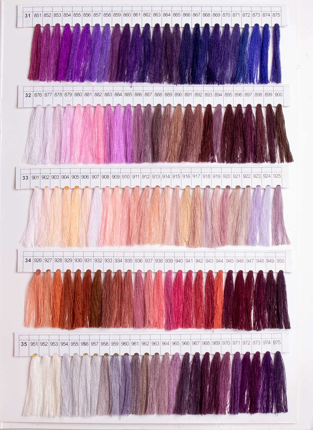 Sparkle Sewing Thread 1000 Colors Color Card