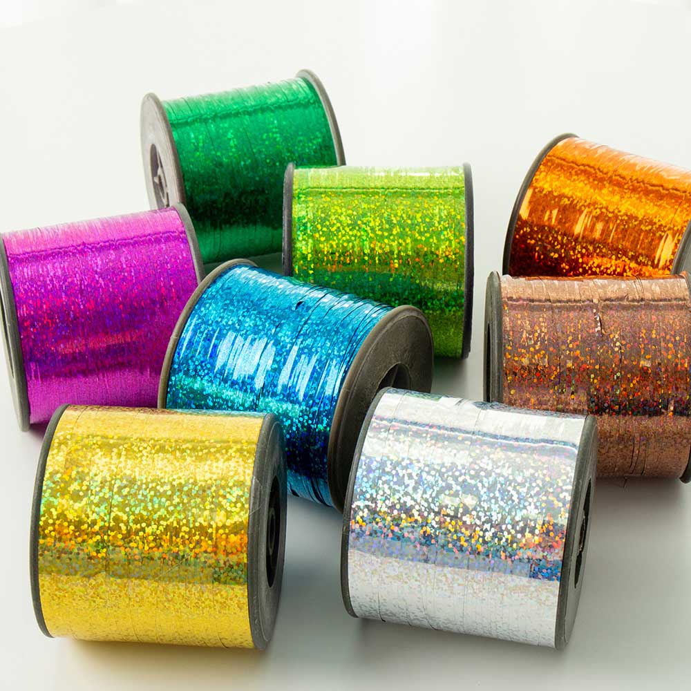 China Metallic Yarn Supplier Top Grade Quality Holographic Laser Color Slitting Machine M Type Lurex Metallic Yarn