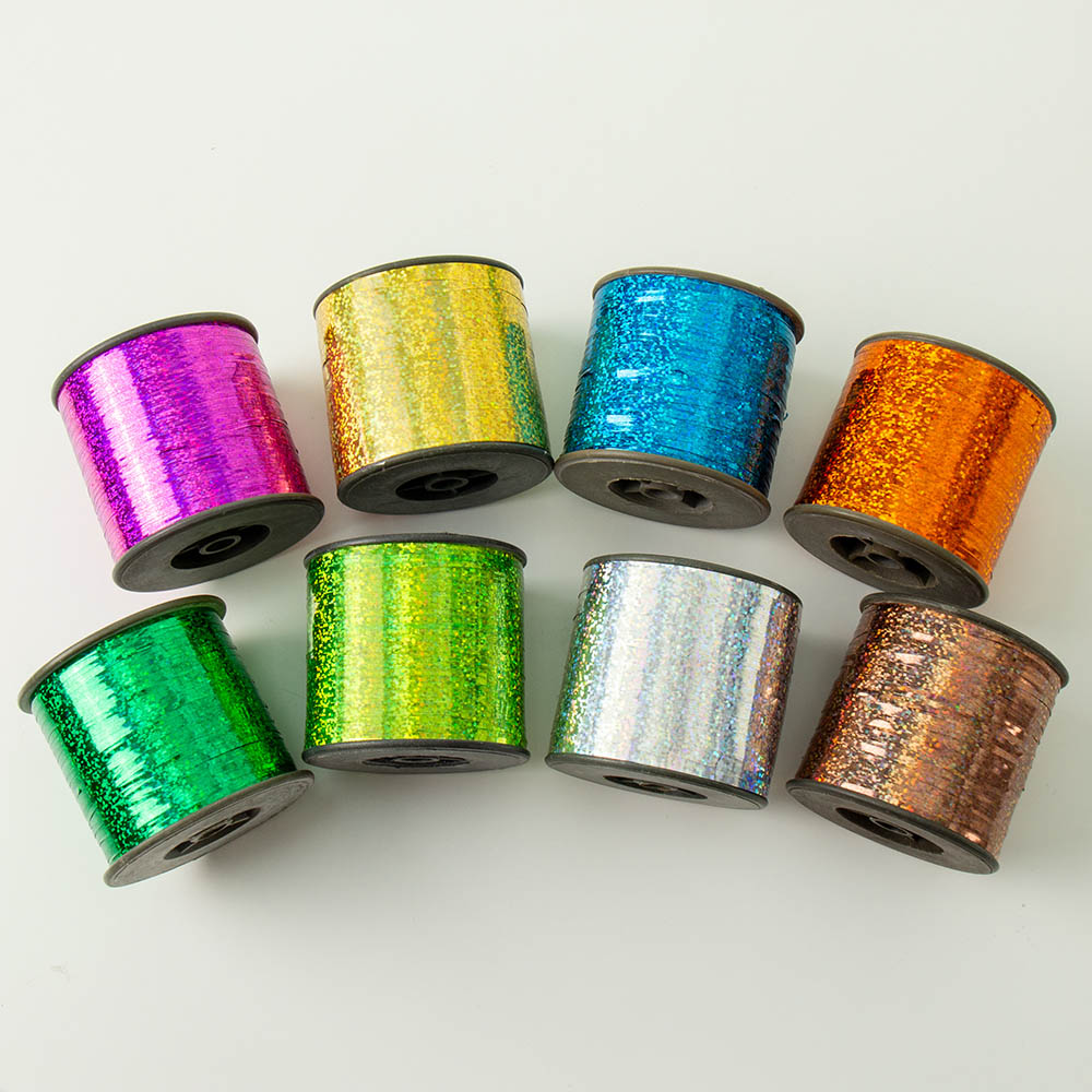 China Metallic Yarn Supplier Top Grade Quality Holographic Laser Color Slitting Machine M Type Lurex Metallic Yarn