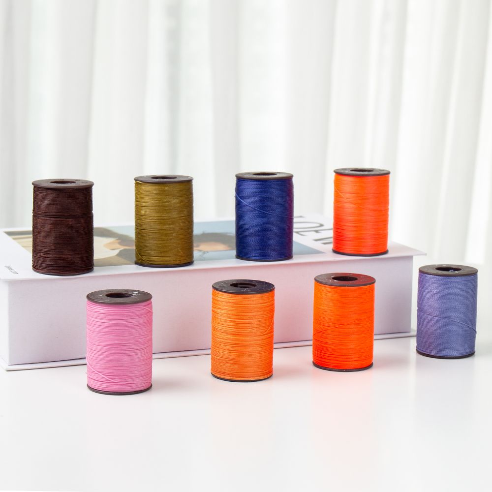 36g 0.35~0.55 Mm Wax Polyester Thread For Leather