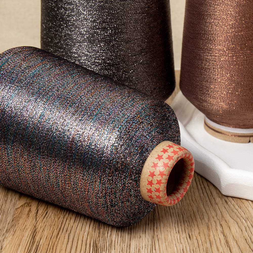 AK Type Metallic Yarn Soft Sparkle Netallic Thread For Knitting Or Weaving