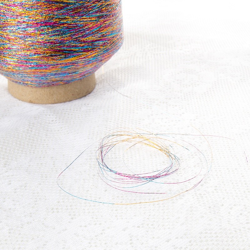 Multicolor Sparkle Yarn For Weaving Polyester Lurex Yarn Metallic
