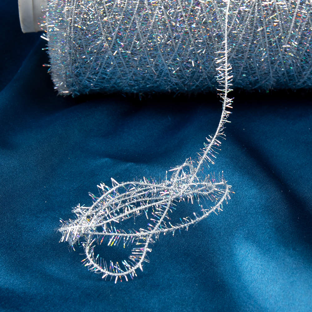 Feather Centipede Thread Metallic Eyelash Yarn For Knitting