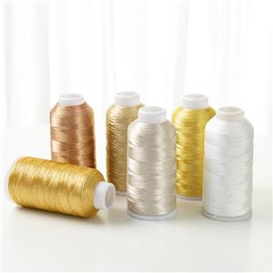 3/6/9/12 Strands Twisted Pure Silver Golden Metallic Thread Untuk Kabel Kerajinan DIY