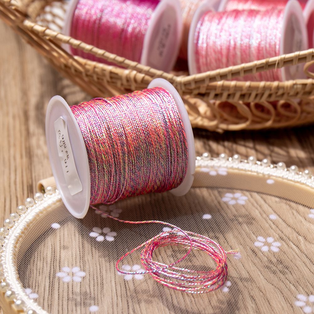 Magic Color 6 Ply Sparkle DIY Metallic Thread For Bracelet Jewelry Accessories
