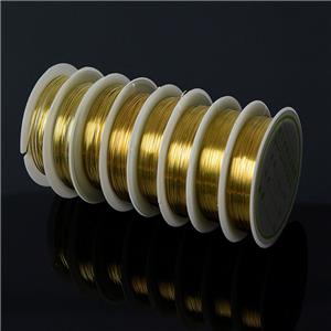 Banyak Ukuran Emas Perak Warna-warni Bead Wire Kawat Tembaga Fleksibel Untuk Pembuatan Perhiasan Gelang
