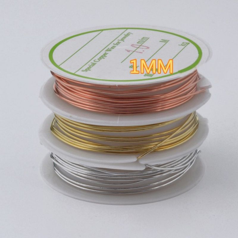 Many Sizes Gold Silver Colorful Bead Wire Flexible Copper Wire For Bracelet Jewelry Making