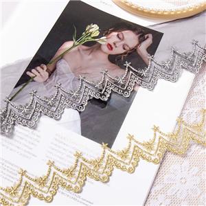 Gold And Silver Lace With Mesh For Clothes And Sewing Accessories