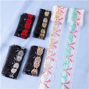 Colorful Sequin Embroidery Lace For Clothing Accessories