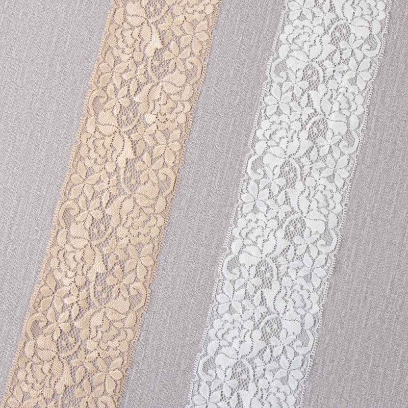Sparkle White Stretch Elastic Lace Trim Fabric Sold By Yard