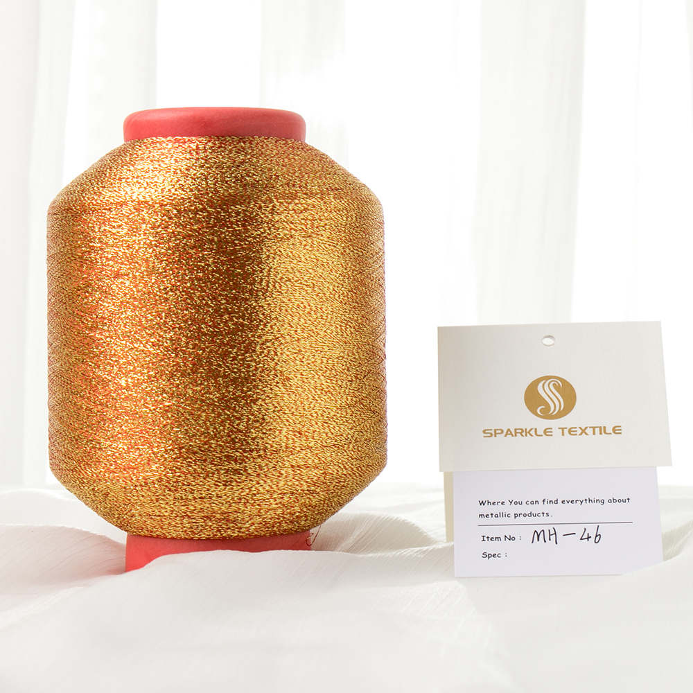 Metallic Lurex Shiny Yarn For Knitting And Weaving MH Type Thread