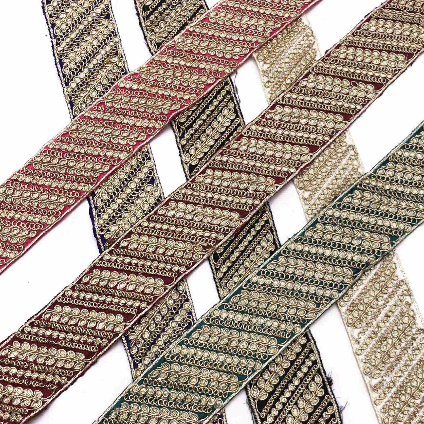 Multicolor Ethnic Style Sequin Lace Ribbon Trim