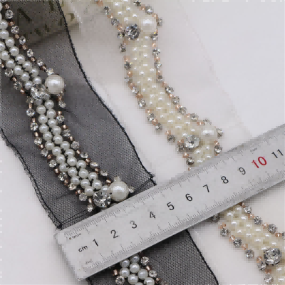 Китай Лента шнурка органзы блесток отделки шнурка бусины ногтя для аксессуаров ткани декоративных, производитель