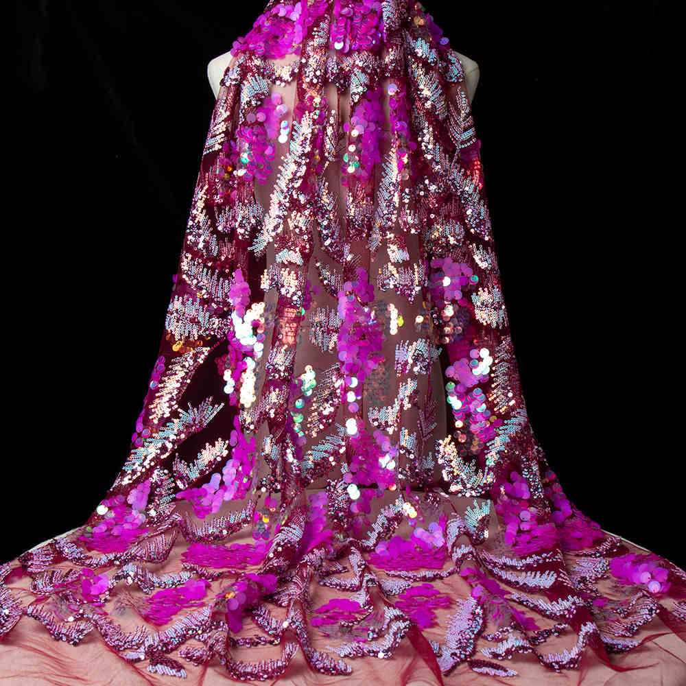 Китай Сверкающая ткань сетки Секин золота для платья вечера платья свадьбы, производитель
