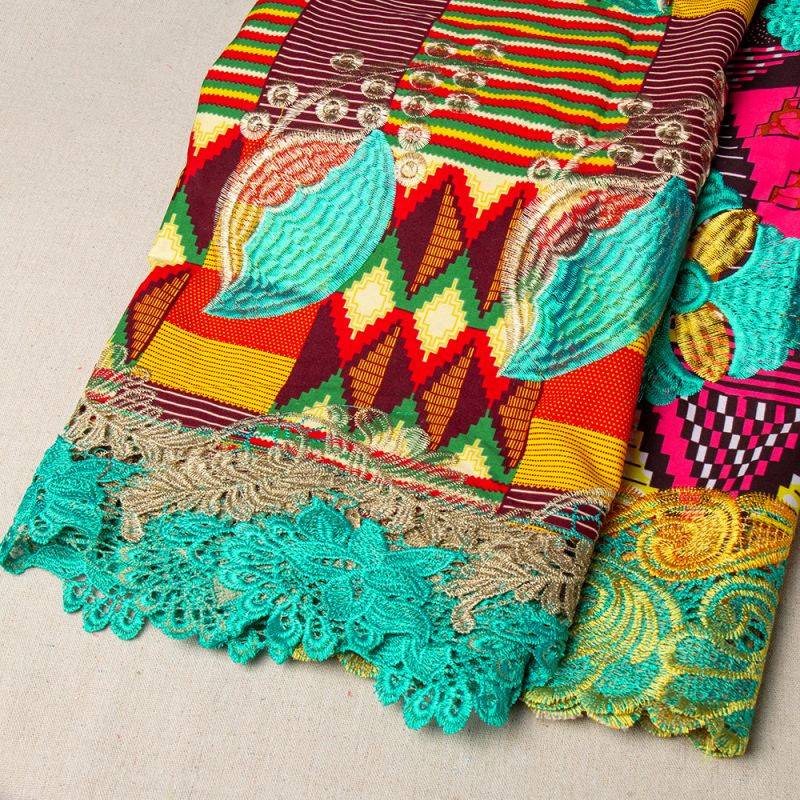 Китай Ткань вышивки ткани полиэстера ширины 125-130 Бридал роскошная, производитель
