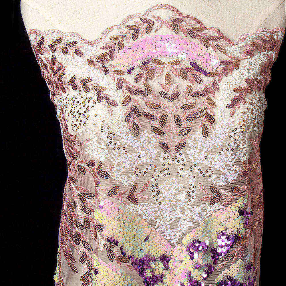 Китай Ткань Sequin сетки искры Multicolor изменяя для платья, производитель