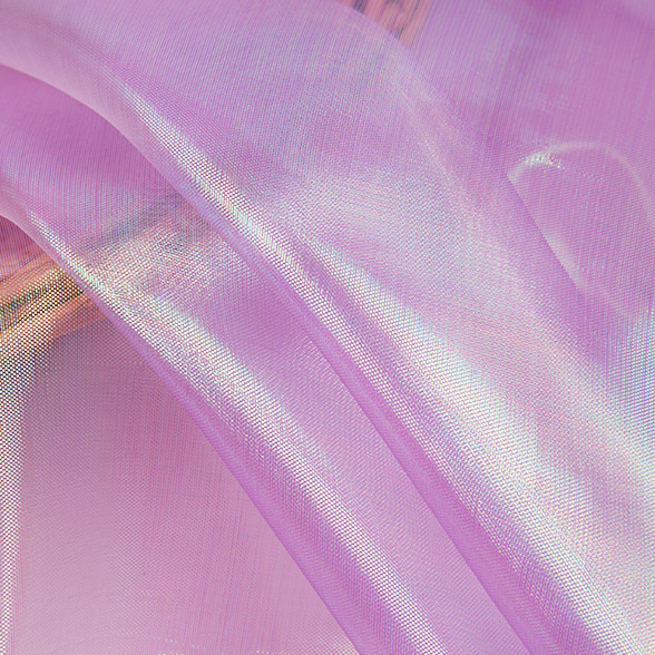 Китай Готовые к отправке ремесла декоративная марлевая шифрованная плоская пряжа волшебный цвет ткани из органзы красочная 100% нейлоновая ткань, производитель