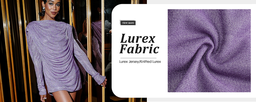High-quality lurex nylon spandex fabric for swimwear bikini stretch shiny metallic fabrics