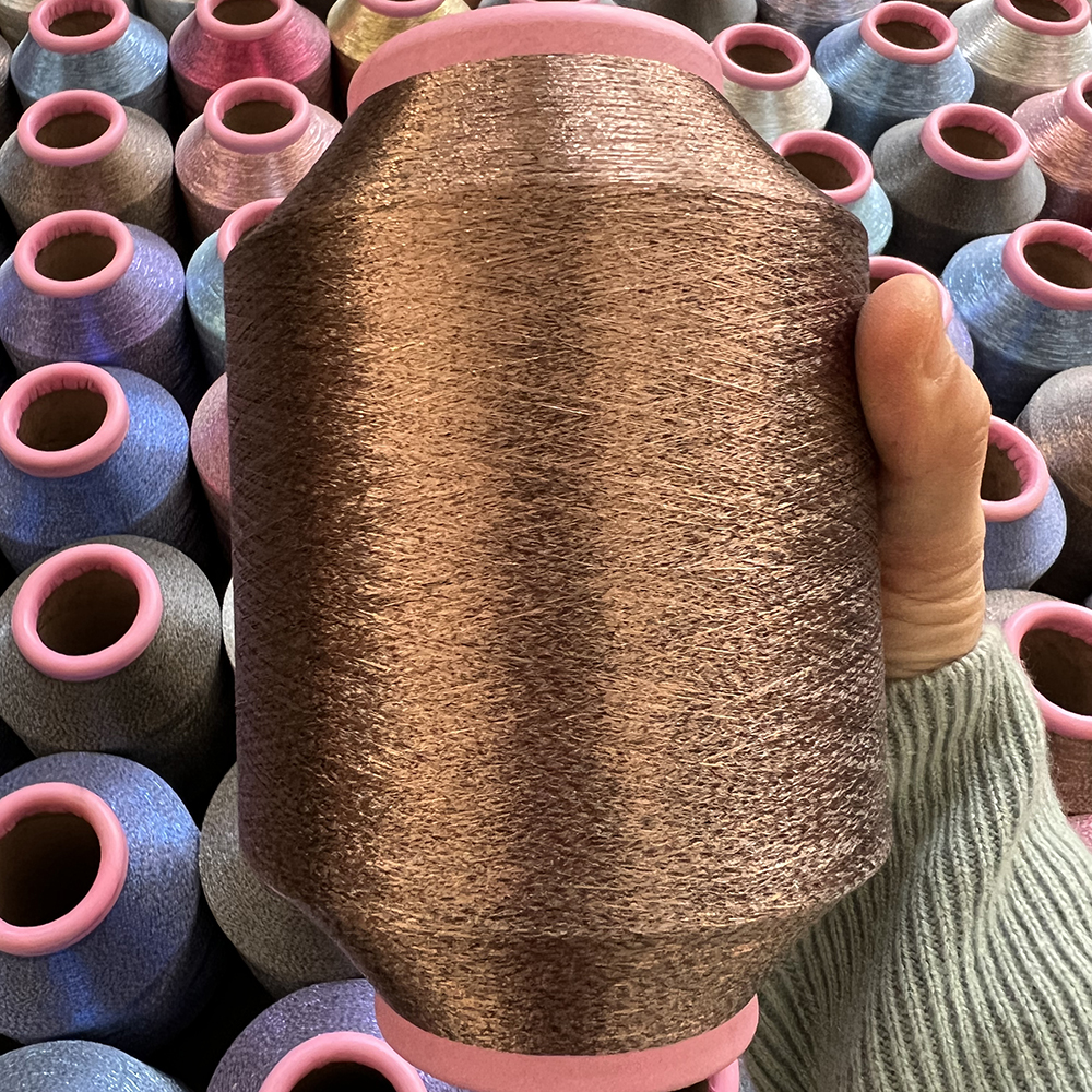 Китай Металлическая нить MH Type Gold Yarn для вязания, производитель
